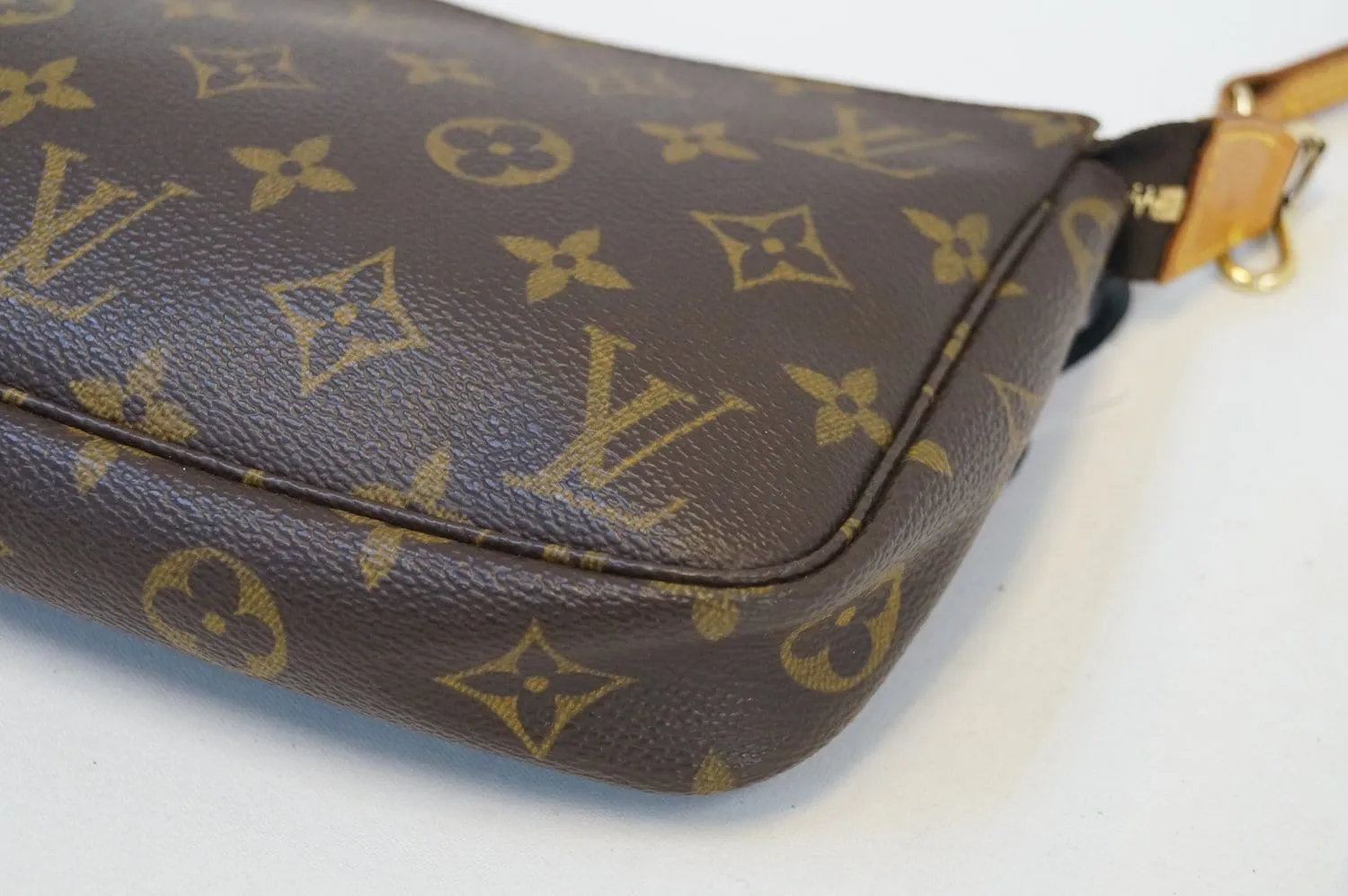 LOUIS VUITTON Monogram Pochette Accessoires Long Shoulder Pouch