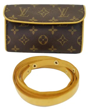 LOUIS VUITTON Monogram Pochette Florentine Pouch Bum Bag