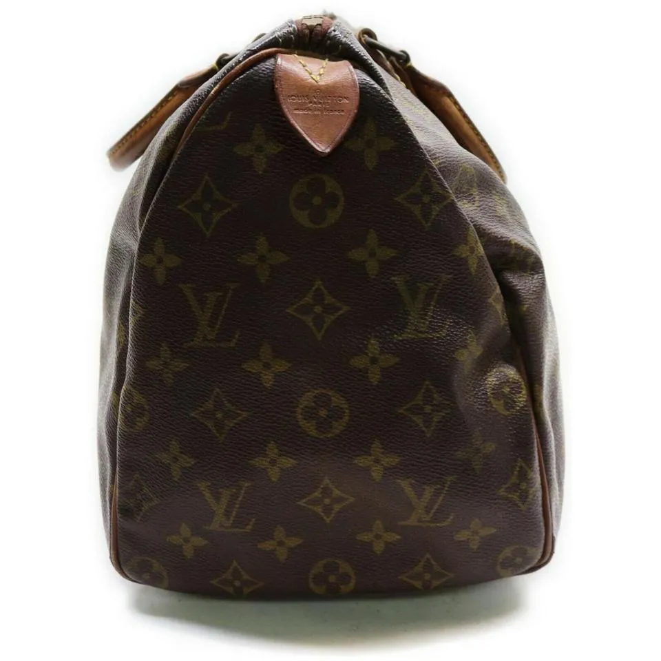 Louis Vuitton Monogram Speedy 35 Boston Bag 44LV713