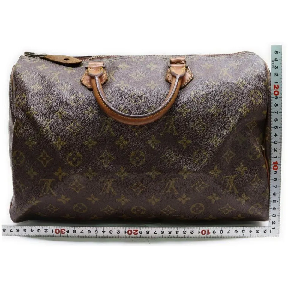 Louis Vuitton Monogram Speedy 35 Boston Bag 44LV713