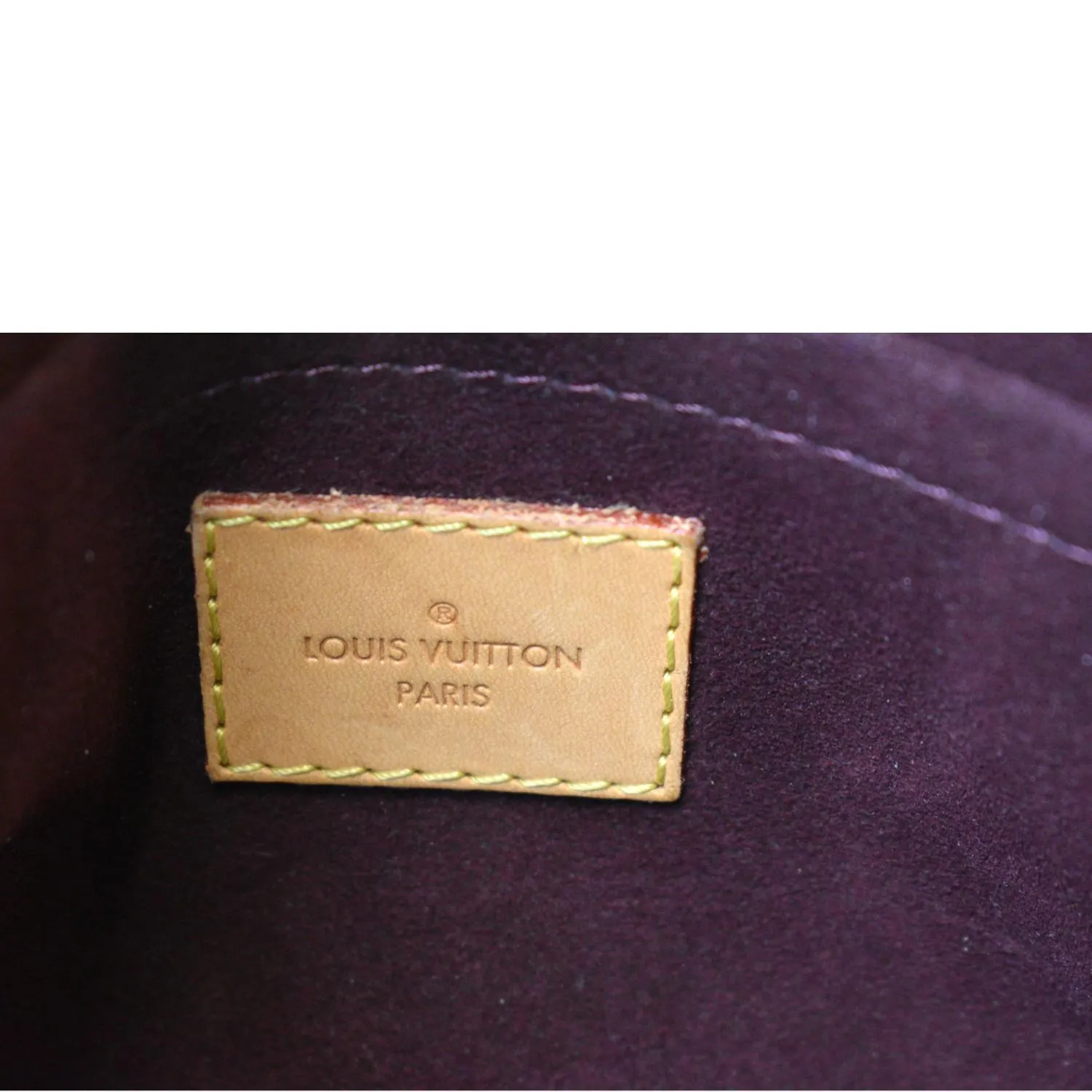 LOUIS VUITTON Montaigne BB Monogram Canvas Satchel Bag Brown