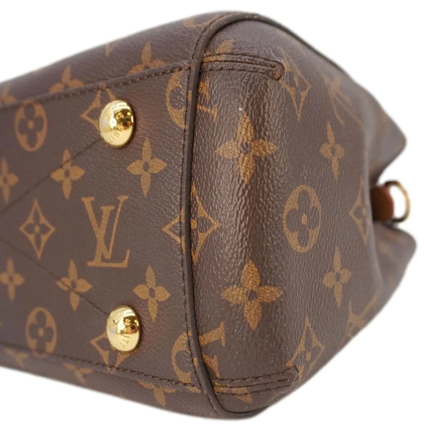 LOUIS VUITTON Montaigne BB Monogram Canvas Shoulder Bag Brown