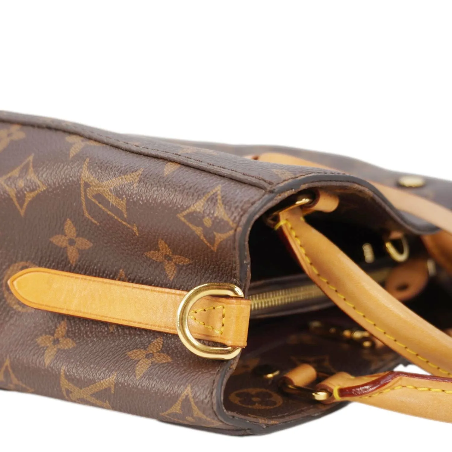 LOUIS VUITTON Montaigne BB Monogram Canvas Shoulder Bag Brown