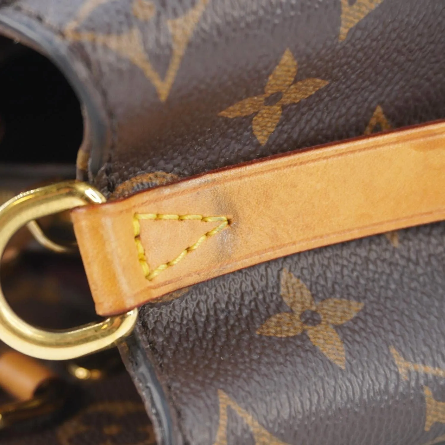 LOUIS VUITTON Montaigne BB Monogram Canvas Shoulder Bag Brown