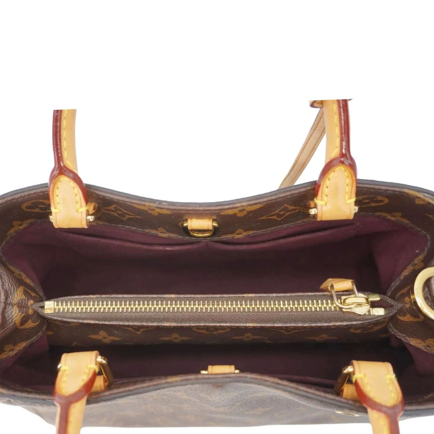 LOUIS VUITTON Montaigne BB Monogram Canvas Shoulder Bag Brown