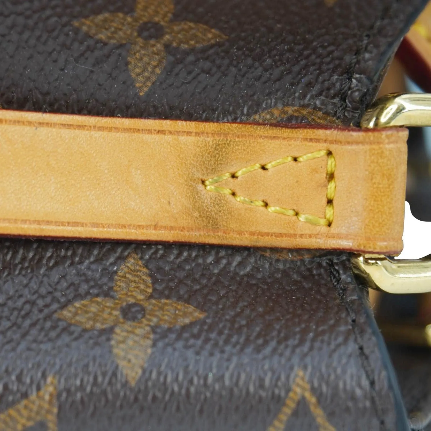 LOUIS VUITTON Montaigne BB Monogram Canvas Shoulder Bag Brown