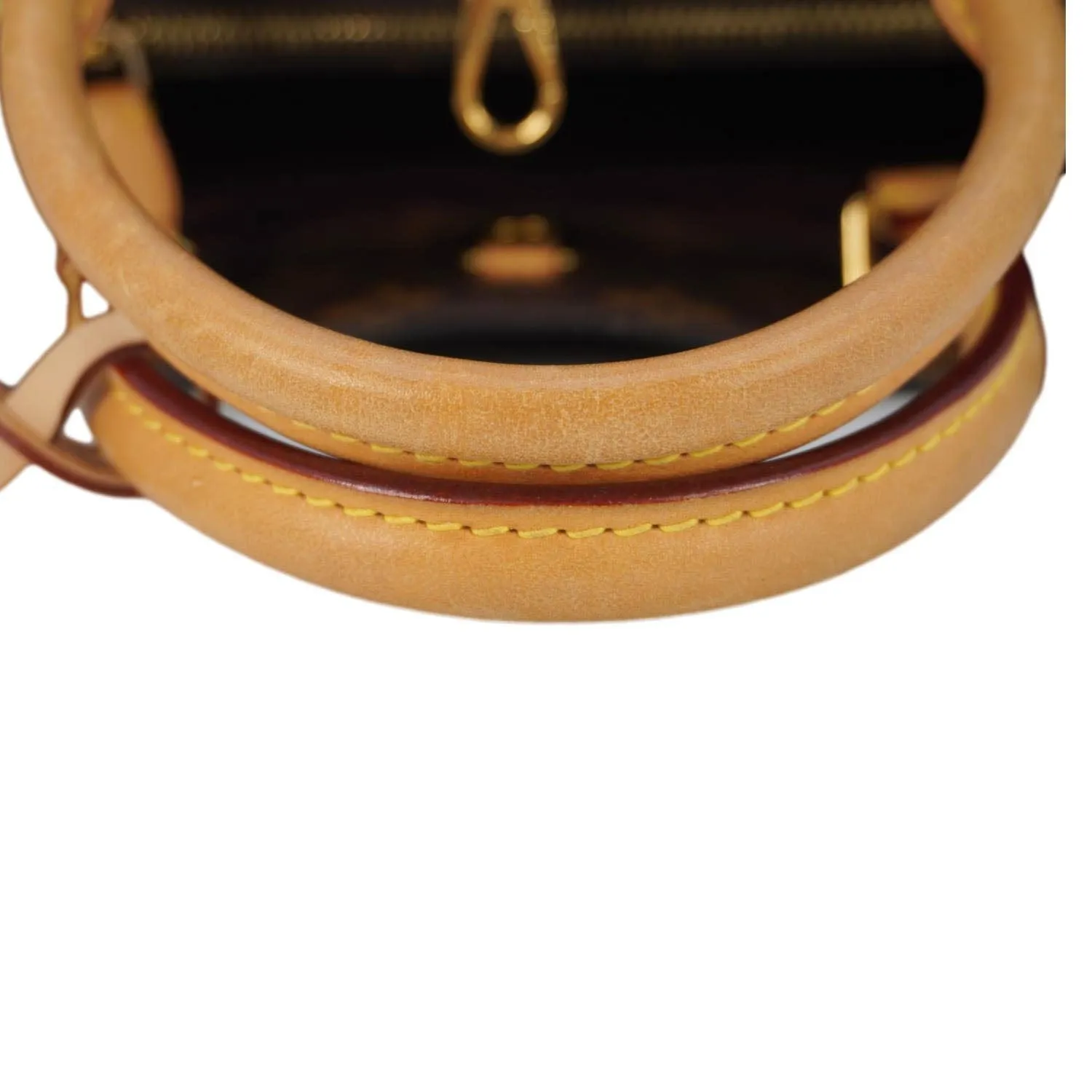 LOUIS VUITTON Montaigne BB Monogram Canvas Shoulder Bag Brown