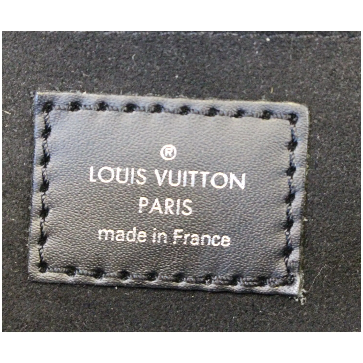 LOUIS VUITTON Montaigne Epi Leather Clutch Bag Black