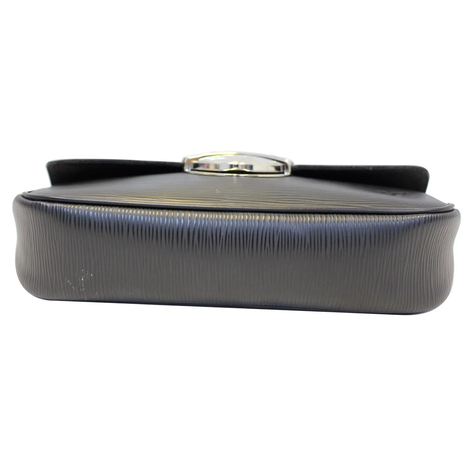 LOUIS VUITTON Montaigne Epi Leather Clutch Bag Black