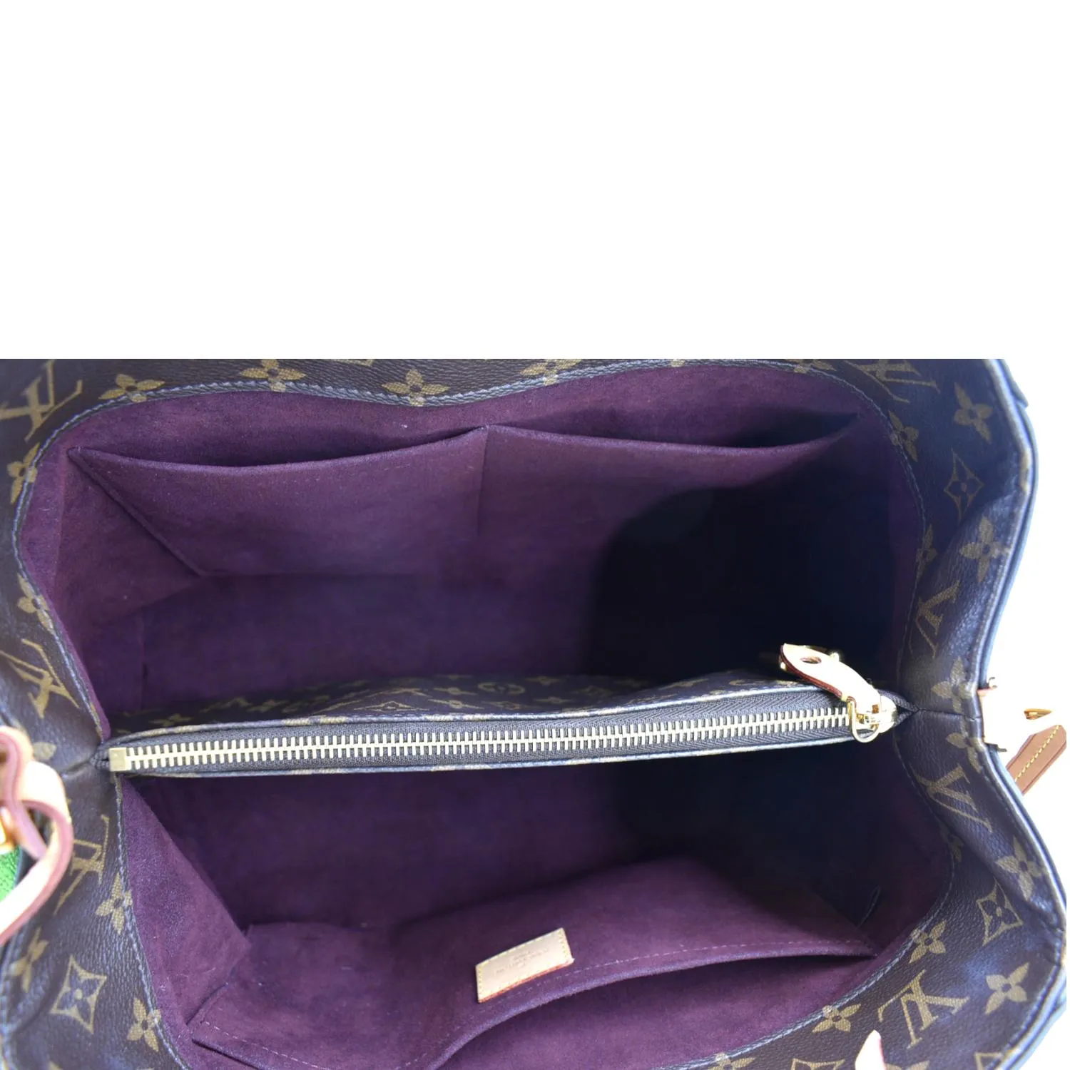 LOUIS VUITTON Montaigne GM Monogram Canvas Shoulder Bag Brown