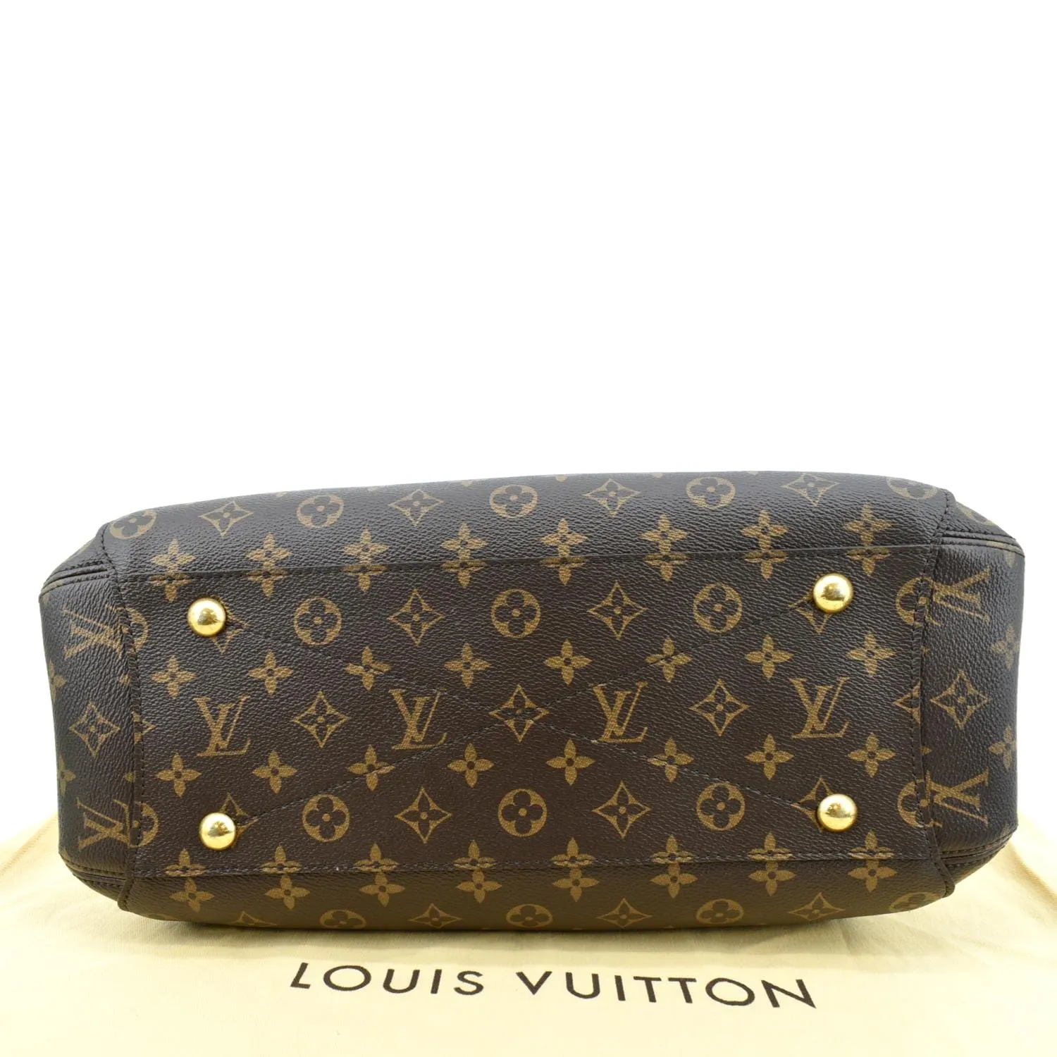 LOUIS VUITTON Montaigne GM Monogram Canvas Shoulder Bag Brown