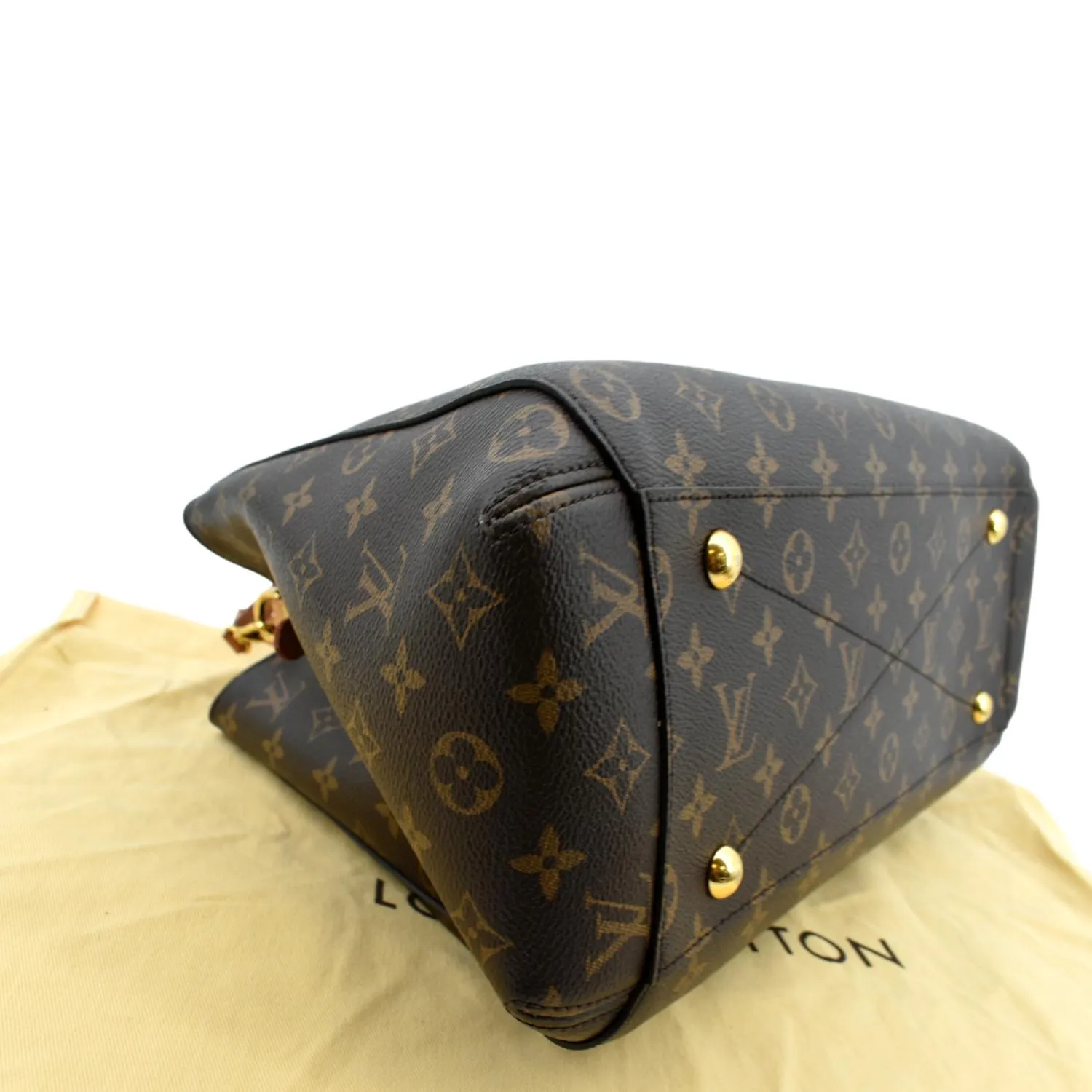 LOUIS VUITTON Montaigne GM Monogram Canvas Shoulder Bag Brown