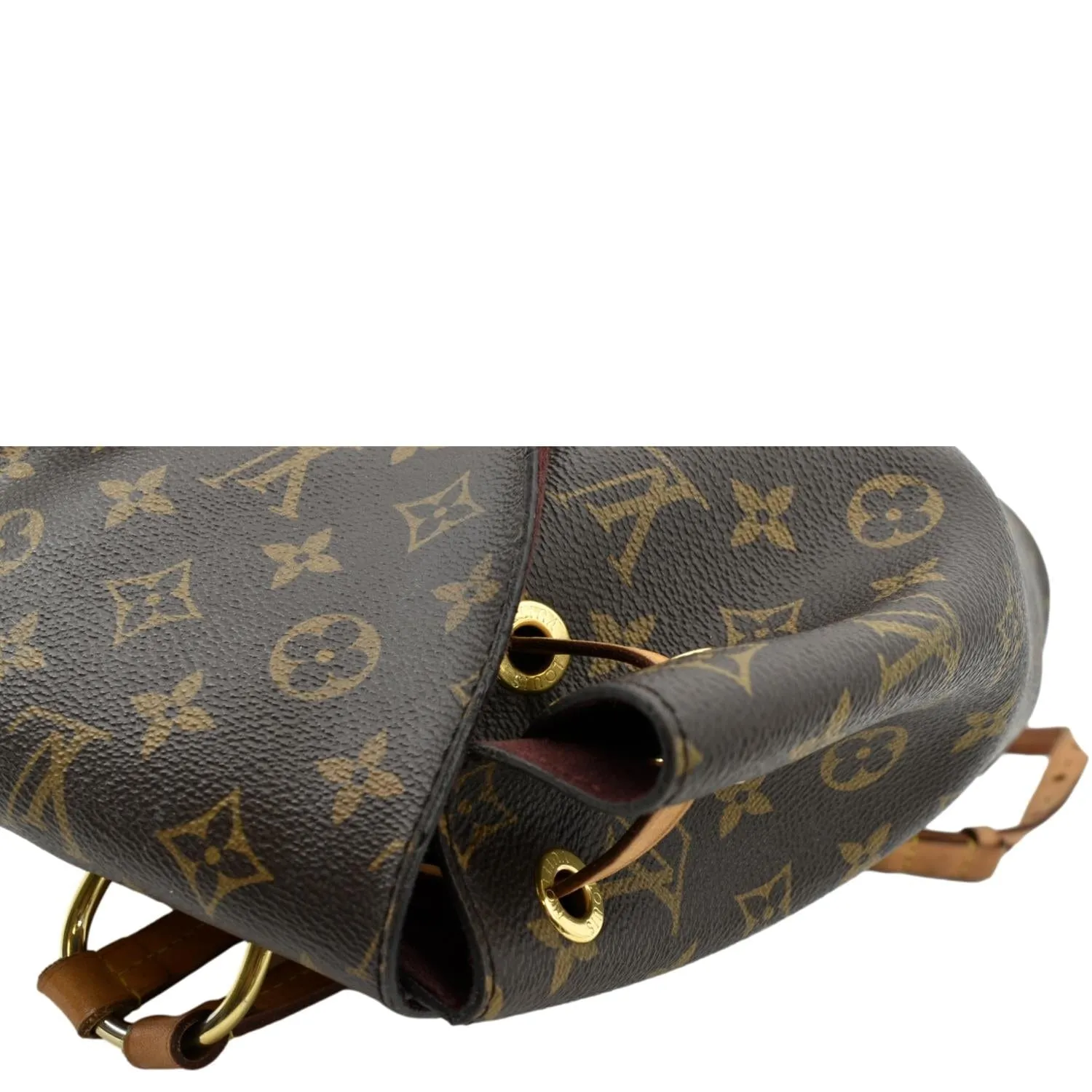 LOUIS VUITTON Montsouris NM Monogram Canvas Backpack Bag Brown