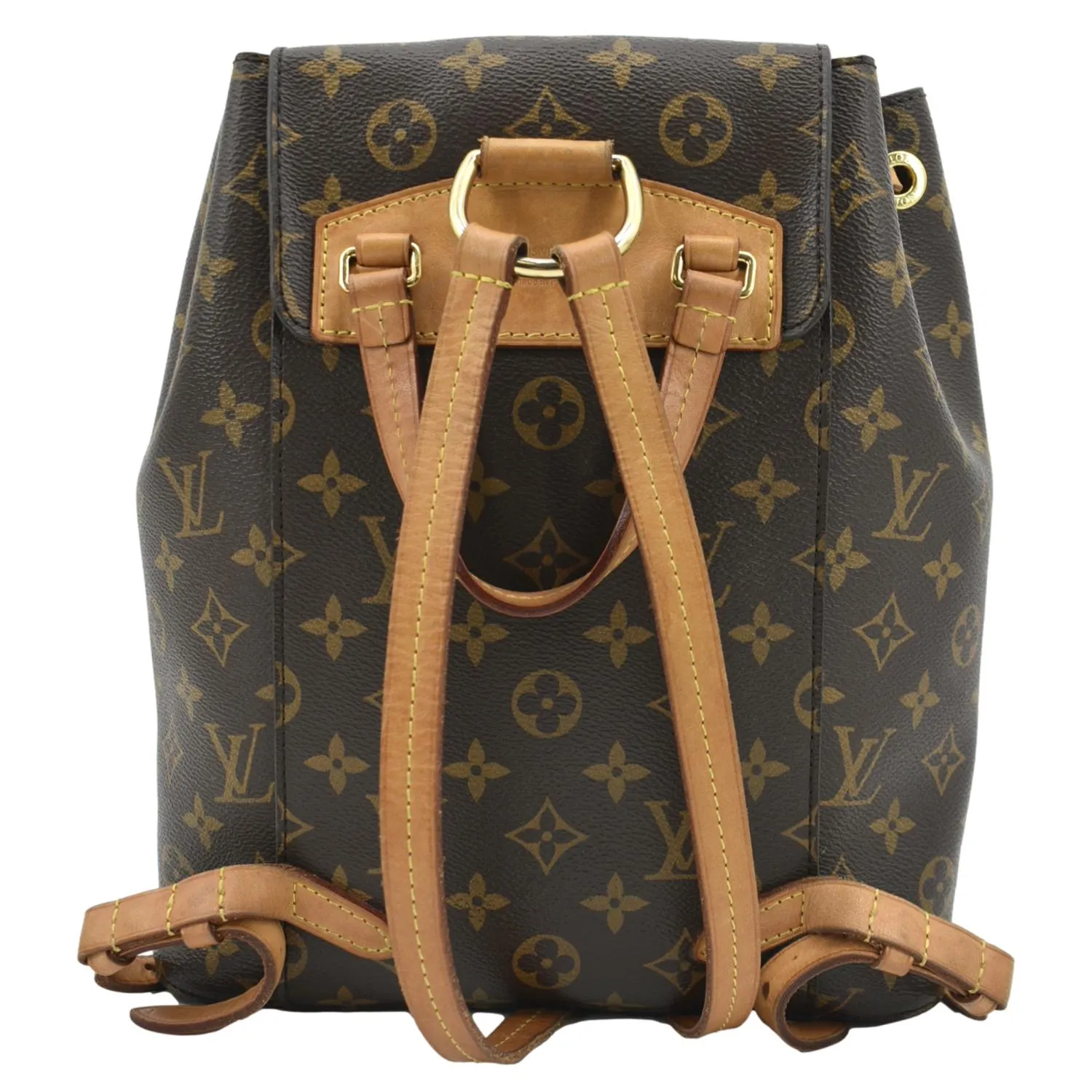 LOUIS VUITTON Montsouris NM Monogram Canvas Backpack Bag Brown