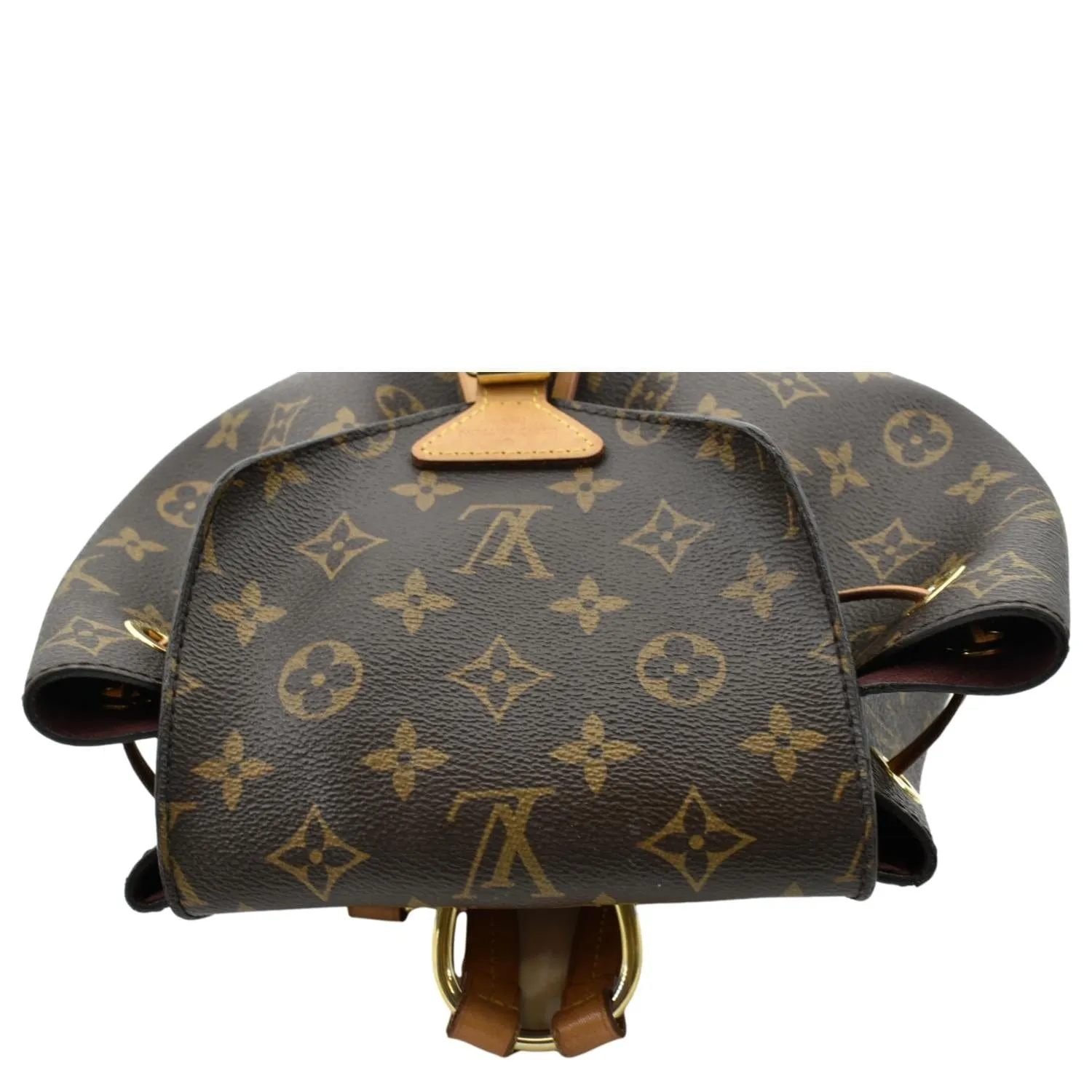 LOUIS VUITTON Montsouris NM Monogram Canvas Backpack Bag Brown
