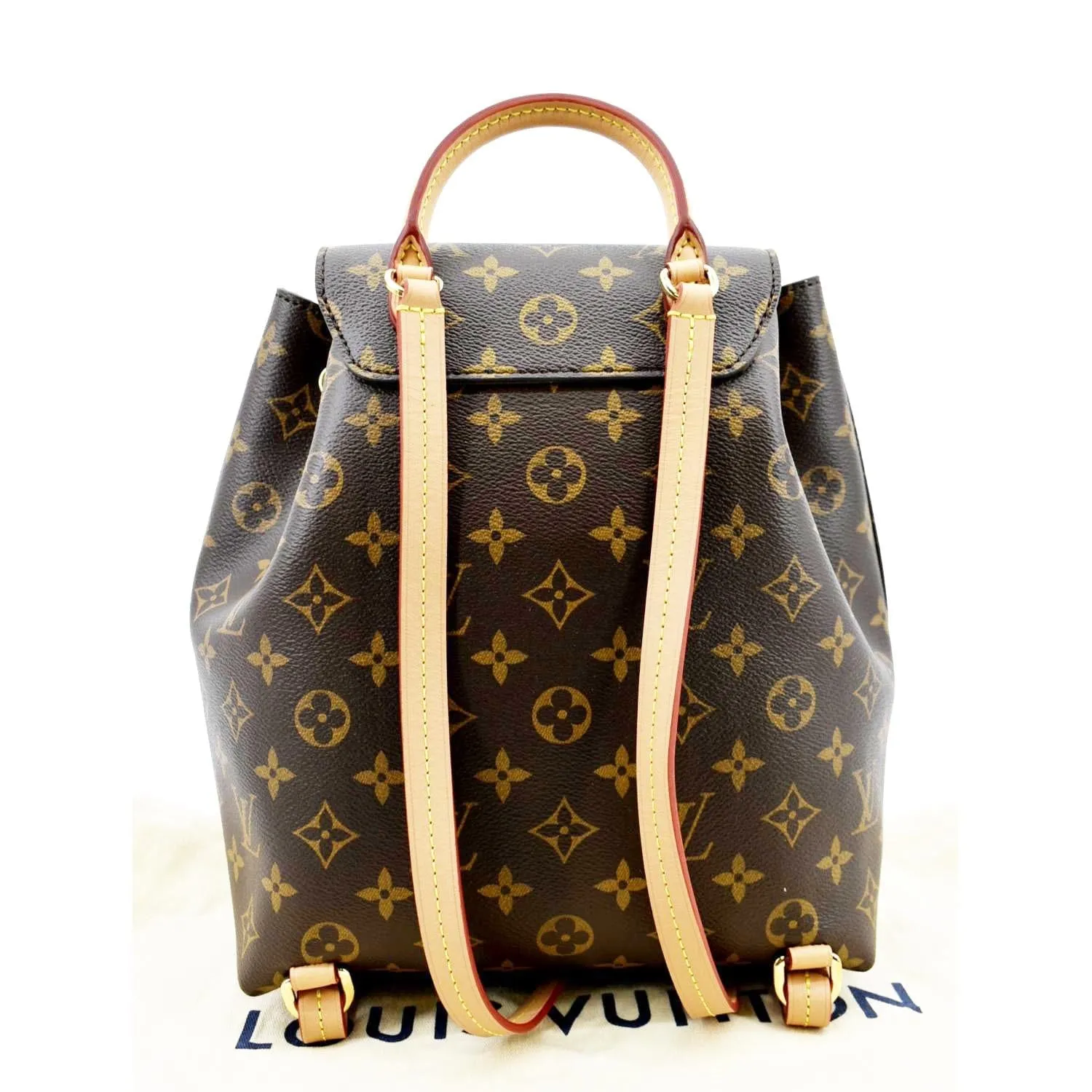 LOUIS VUITTON Montsouris NM PM Monogram Canvas Backpack Bag Brown