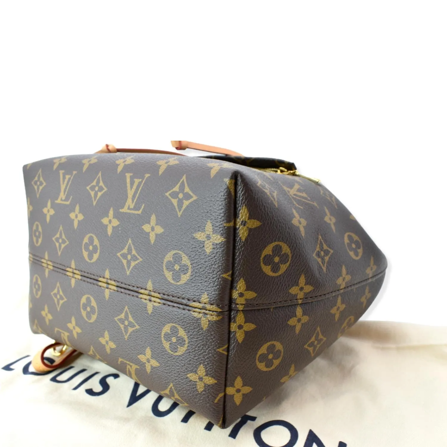 LOUIS VUITTON Montsouris PM Monogram Canvas Backpack Brown