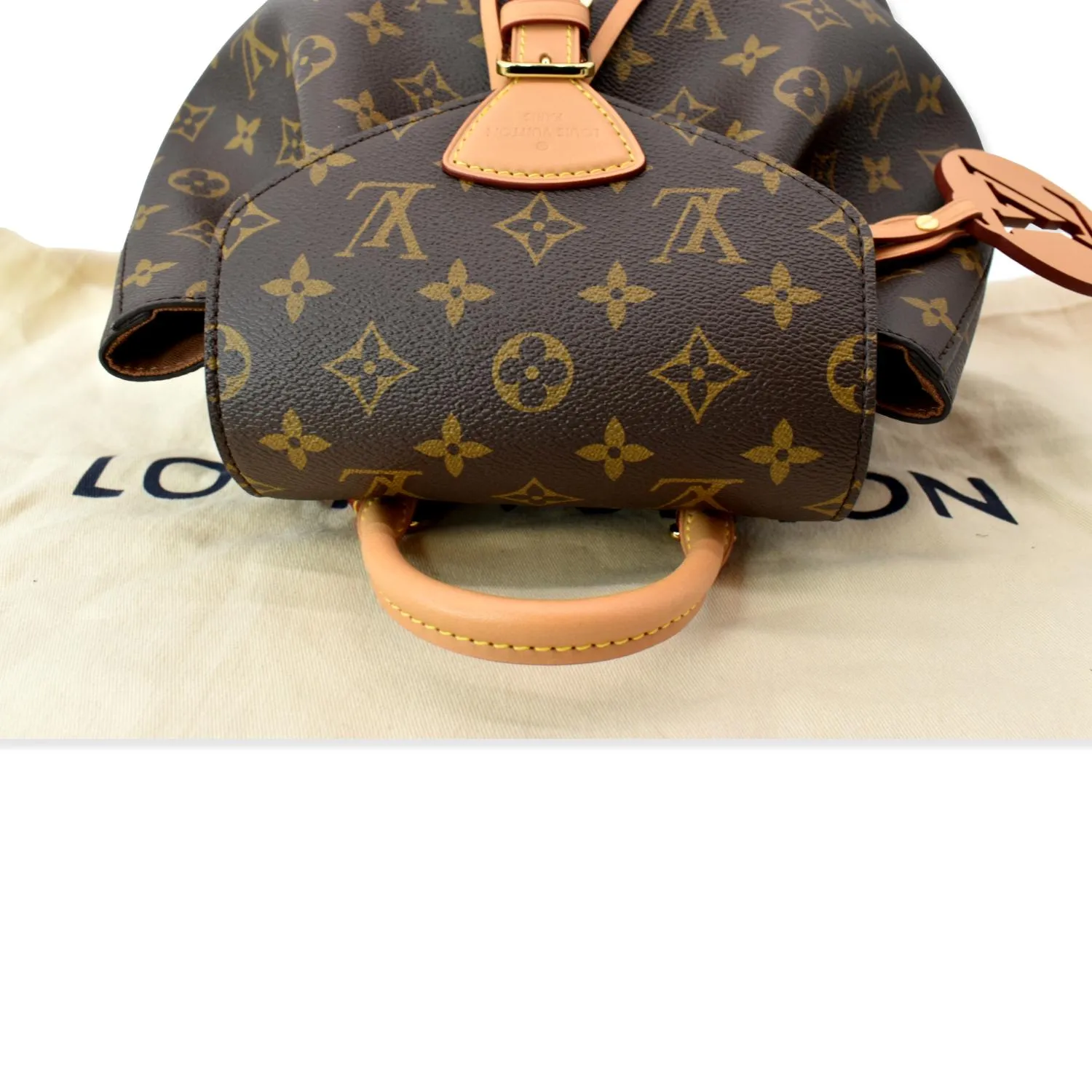 LOUIS VUITTON Montsouris PM Monogram Canvas Backpack Brown