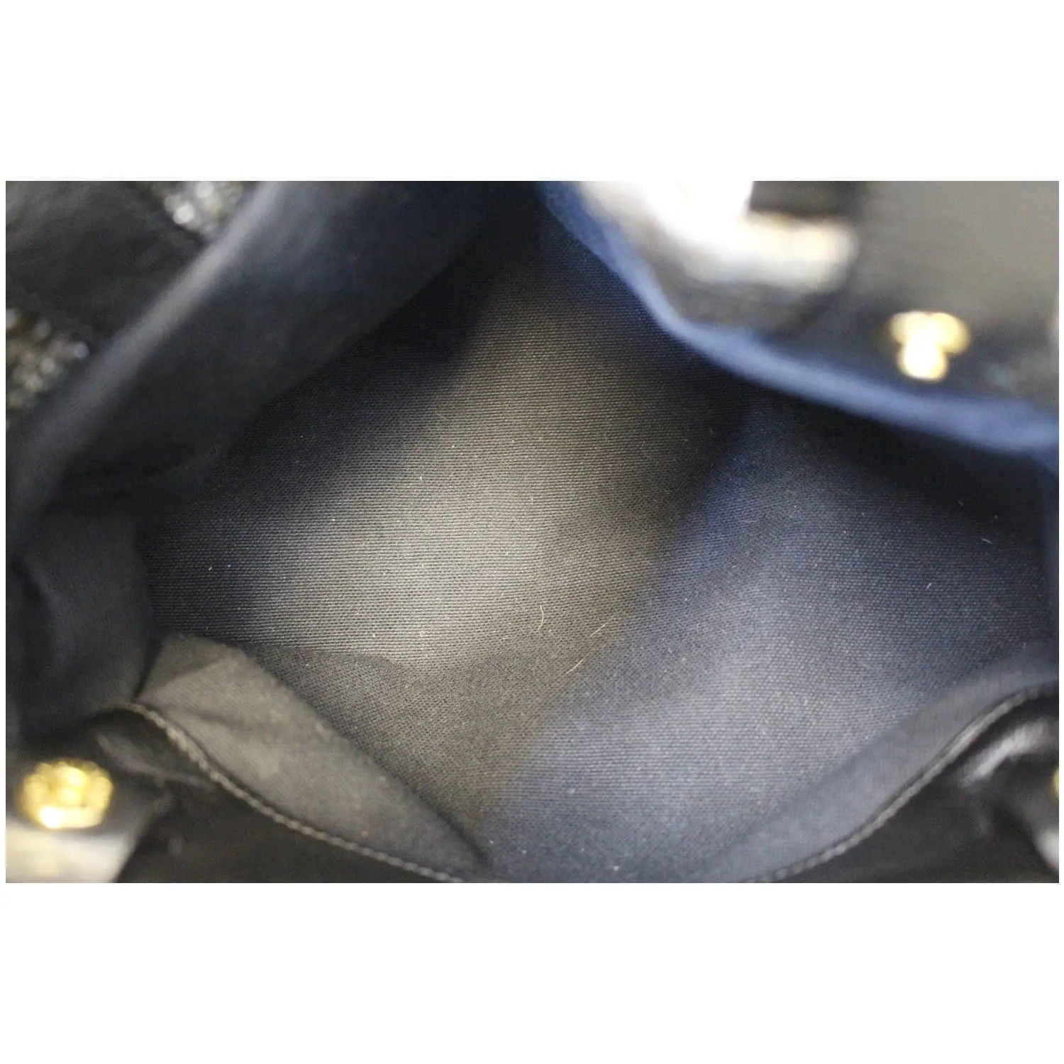 LOUIS VUITTON Motard Biker Monogram Satchel Bag Black