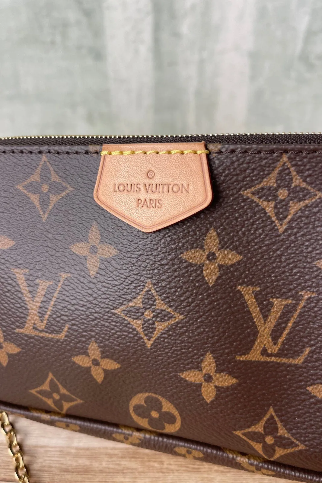 Louis Vuitton Multi Pochette Khaki Monogram Bag