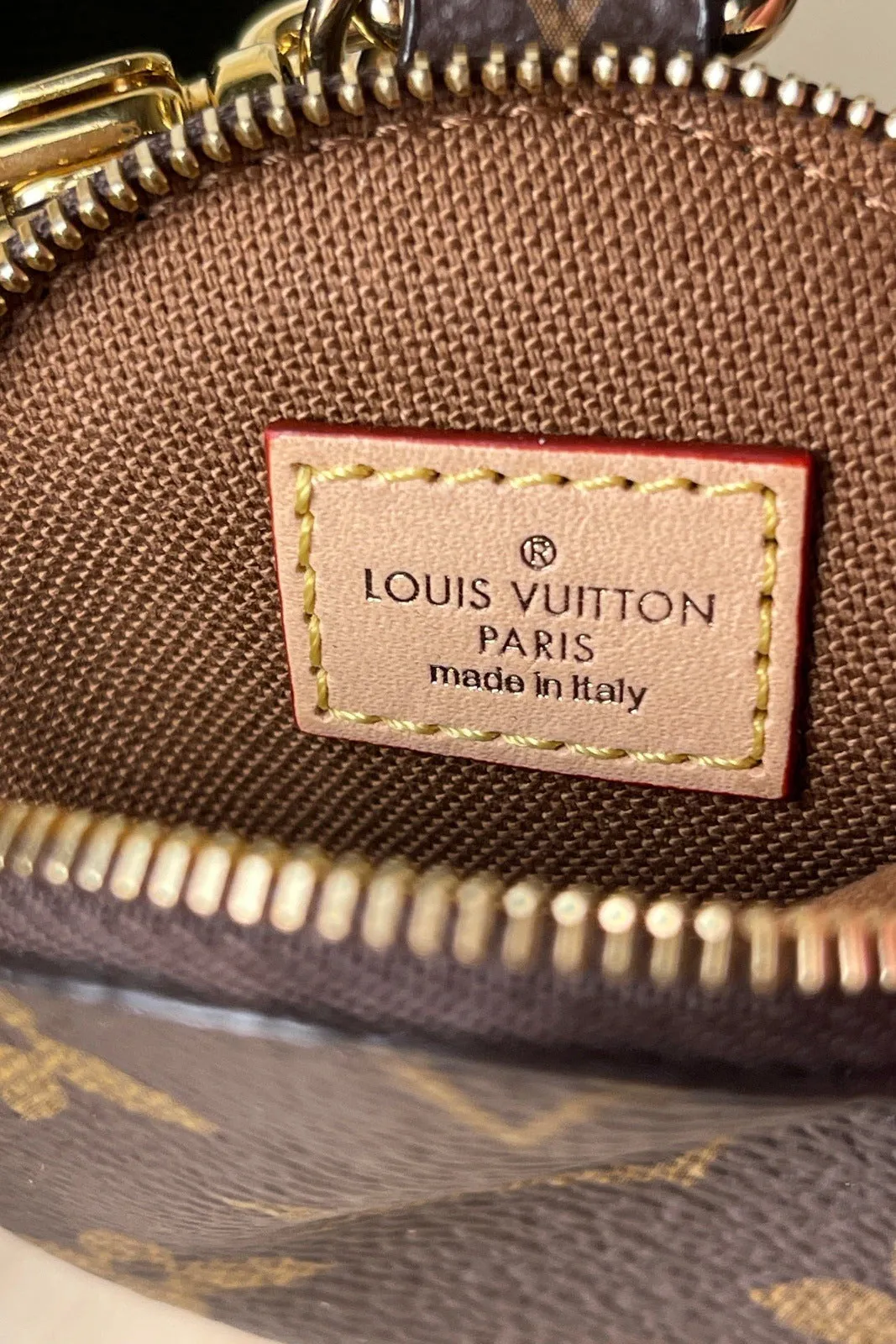 Louis Vuitton Multi Pochette Khaki Monogram Bag