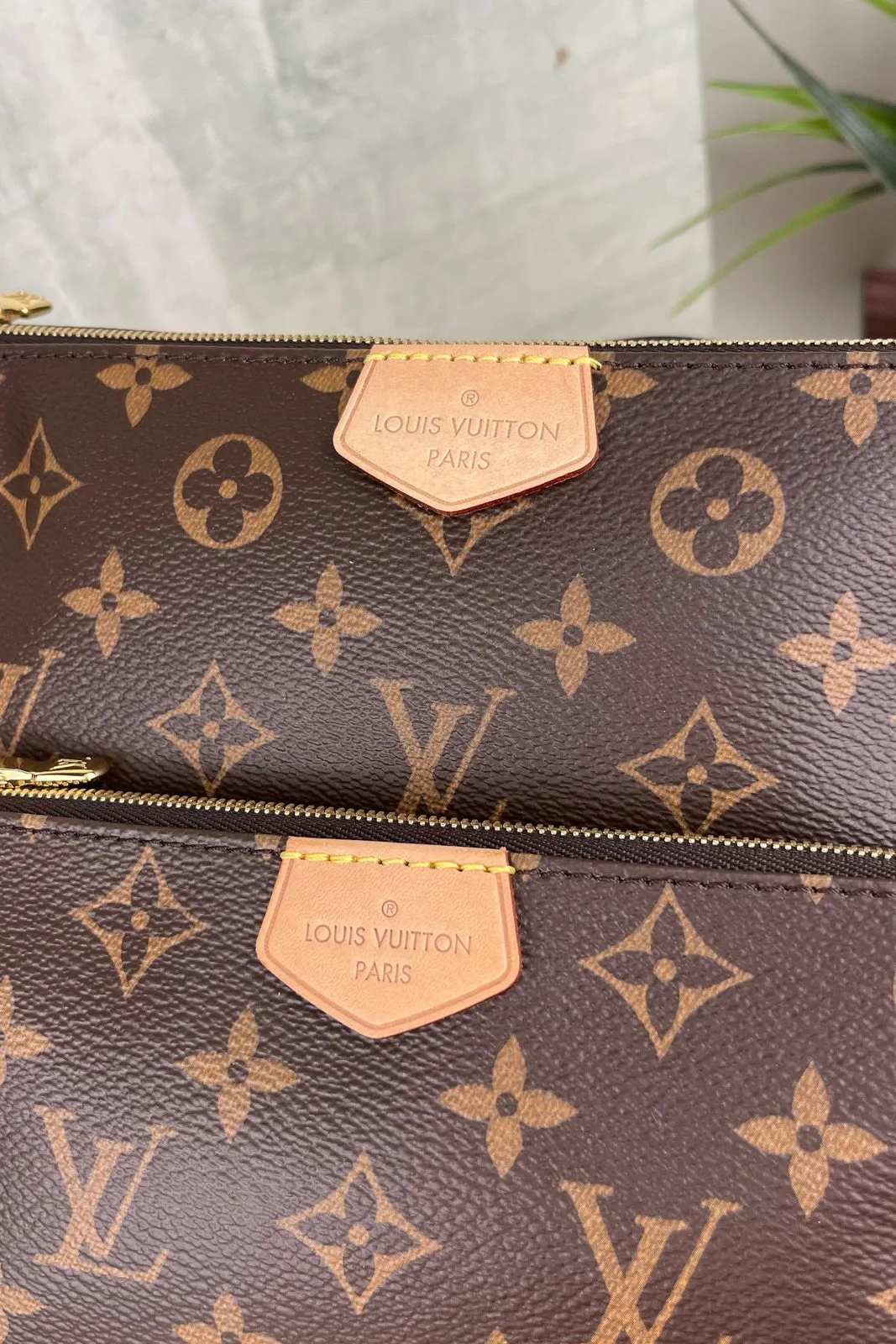 Louis Vuitton Multi Pochette Khaki Monogram Bag