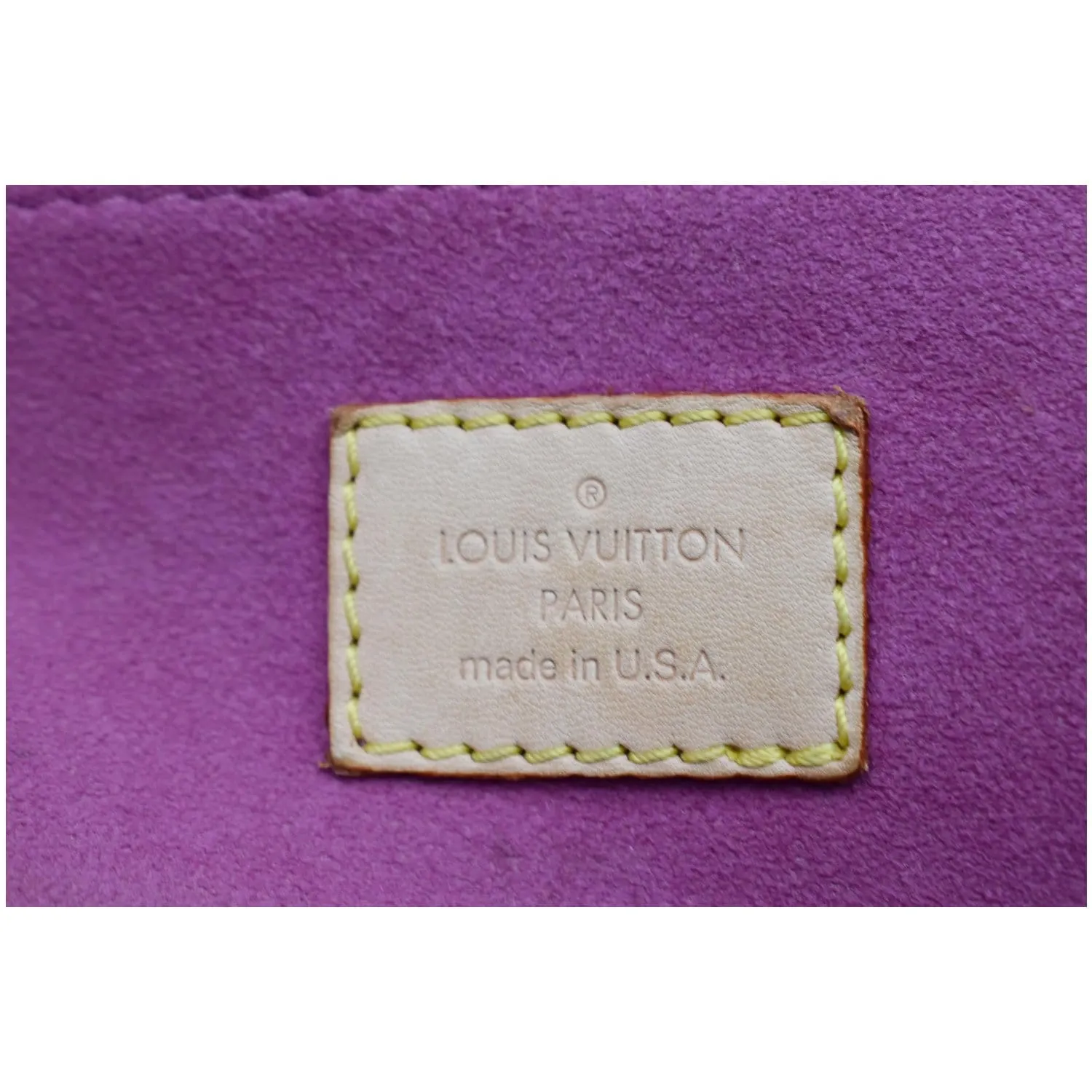 LOUIS VUITTON Neo Speedy Denim Monogram Satchel Bag Pink