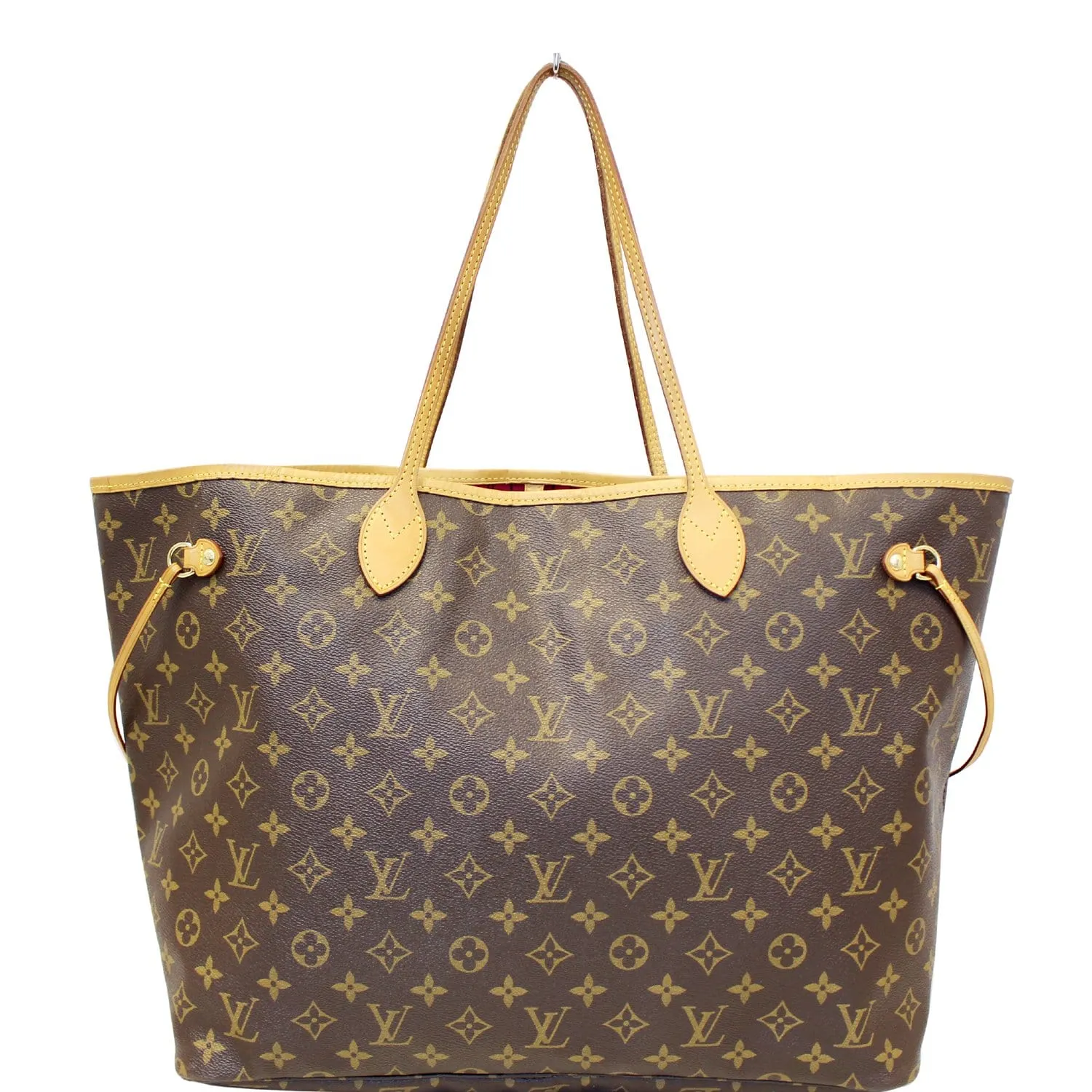 LOUIS VUITTON Neverfull GM Monogram Canvas Shoulder Bag Fuchsia