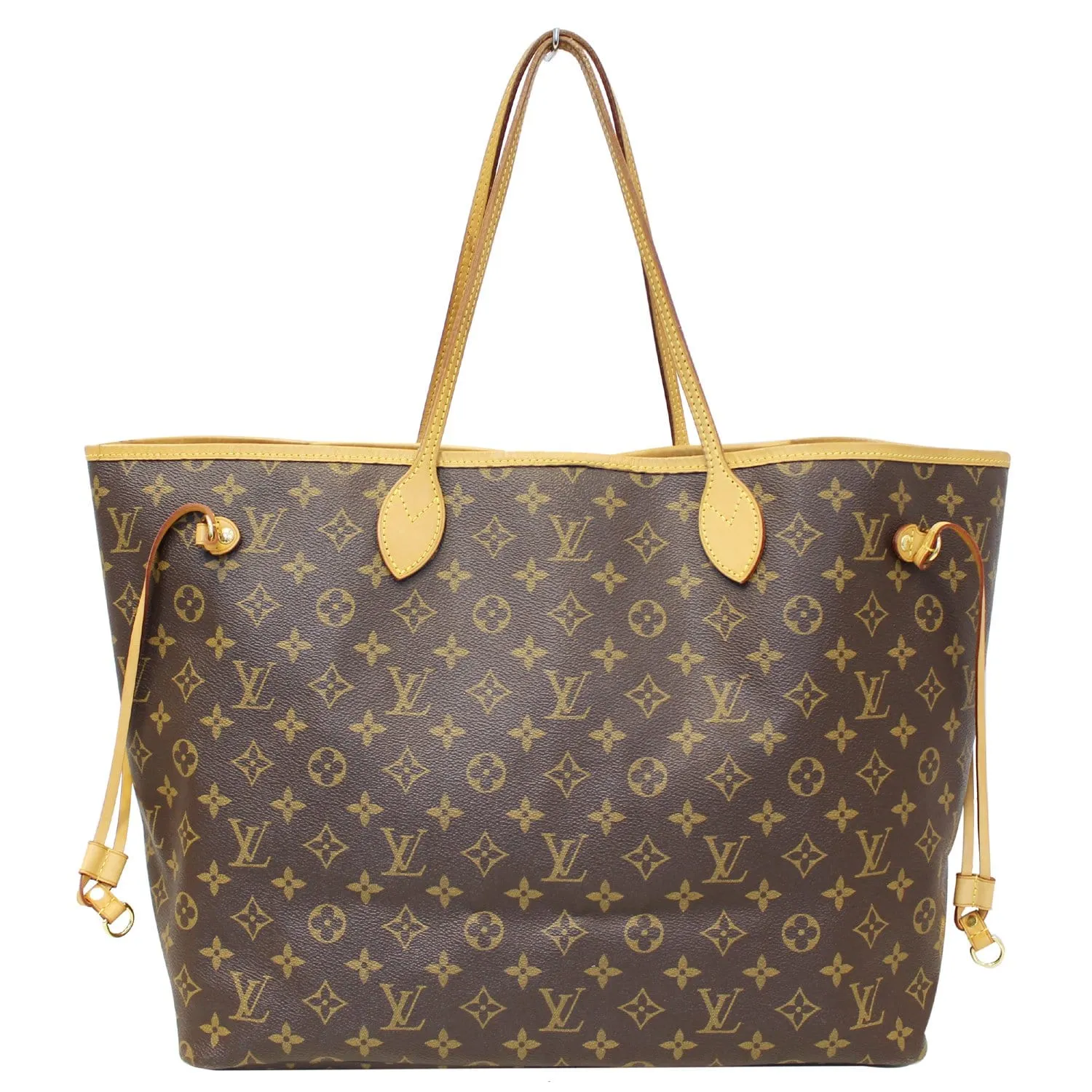 LOUIS VUITTON Neverfull GM Monogram Canvas Shoulder Bag Fuchsia