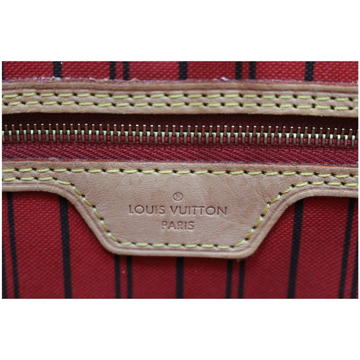 LOUIS VUITTON Neverfull MM Monogram Canvas Tote Bag Brown