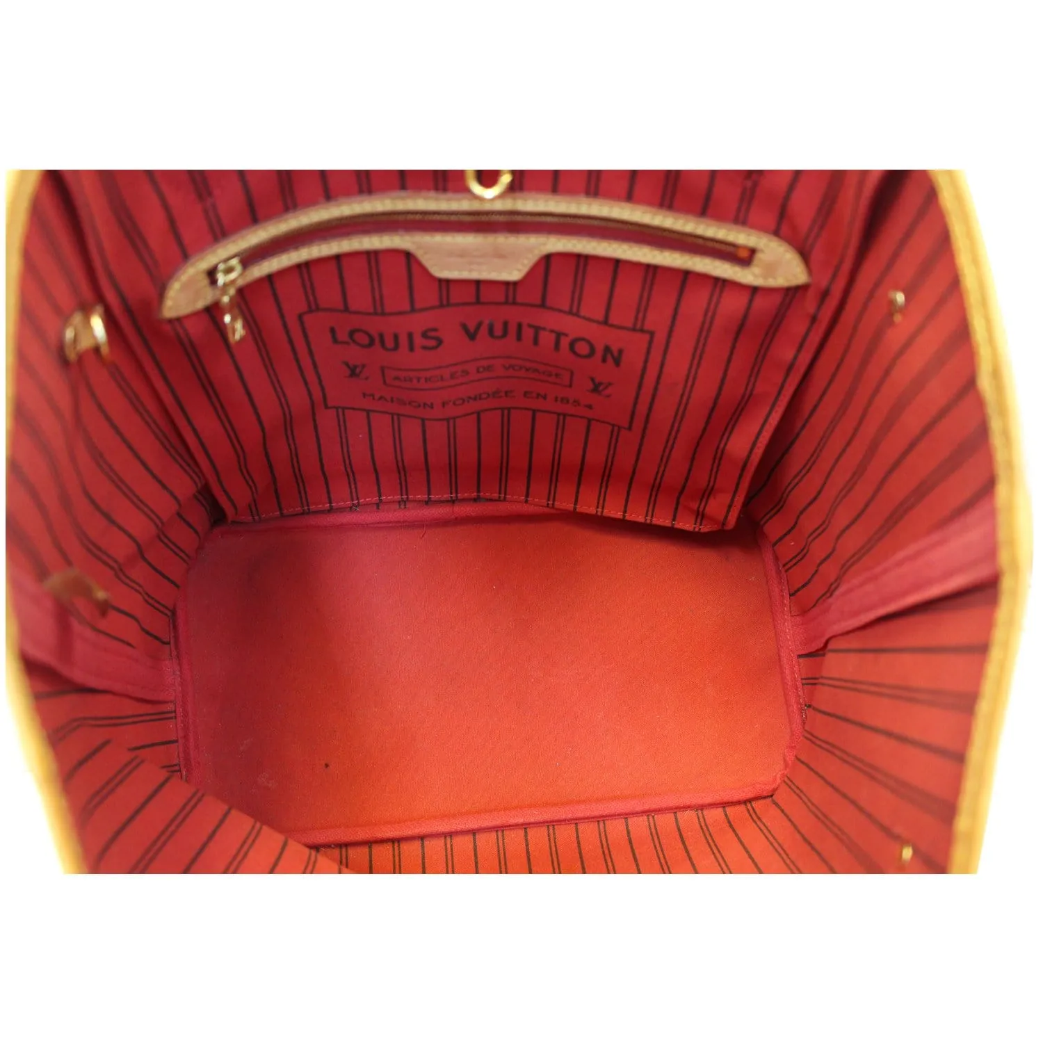 LOUIS VUITTON Neverfull MM Monogram Canvas Tote Bag Brown