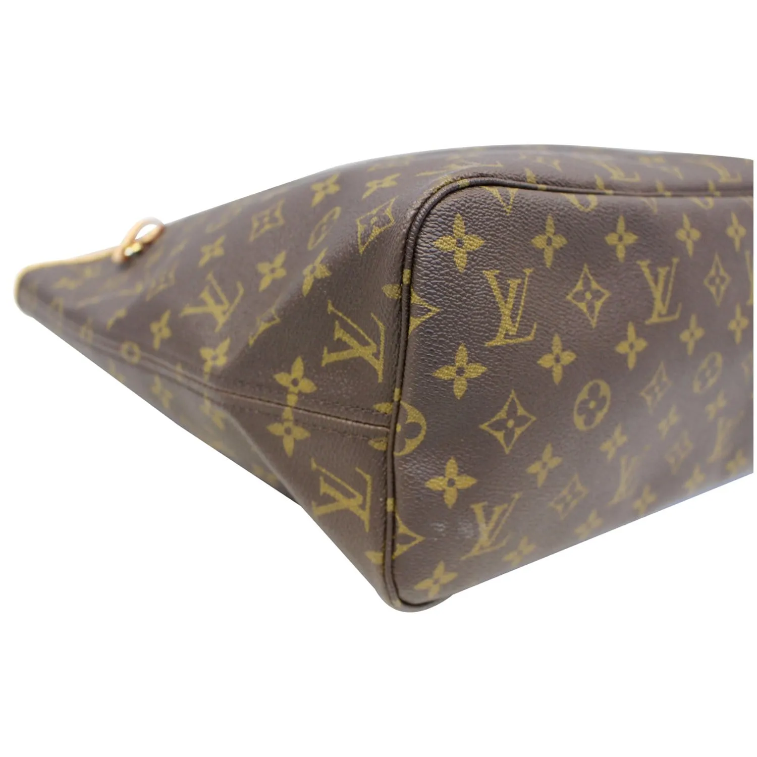 LOUIS VUITTON Neverfull MM Monogram Canvas Tote Bag Brown