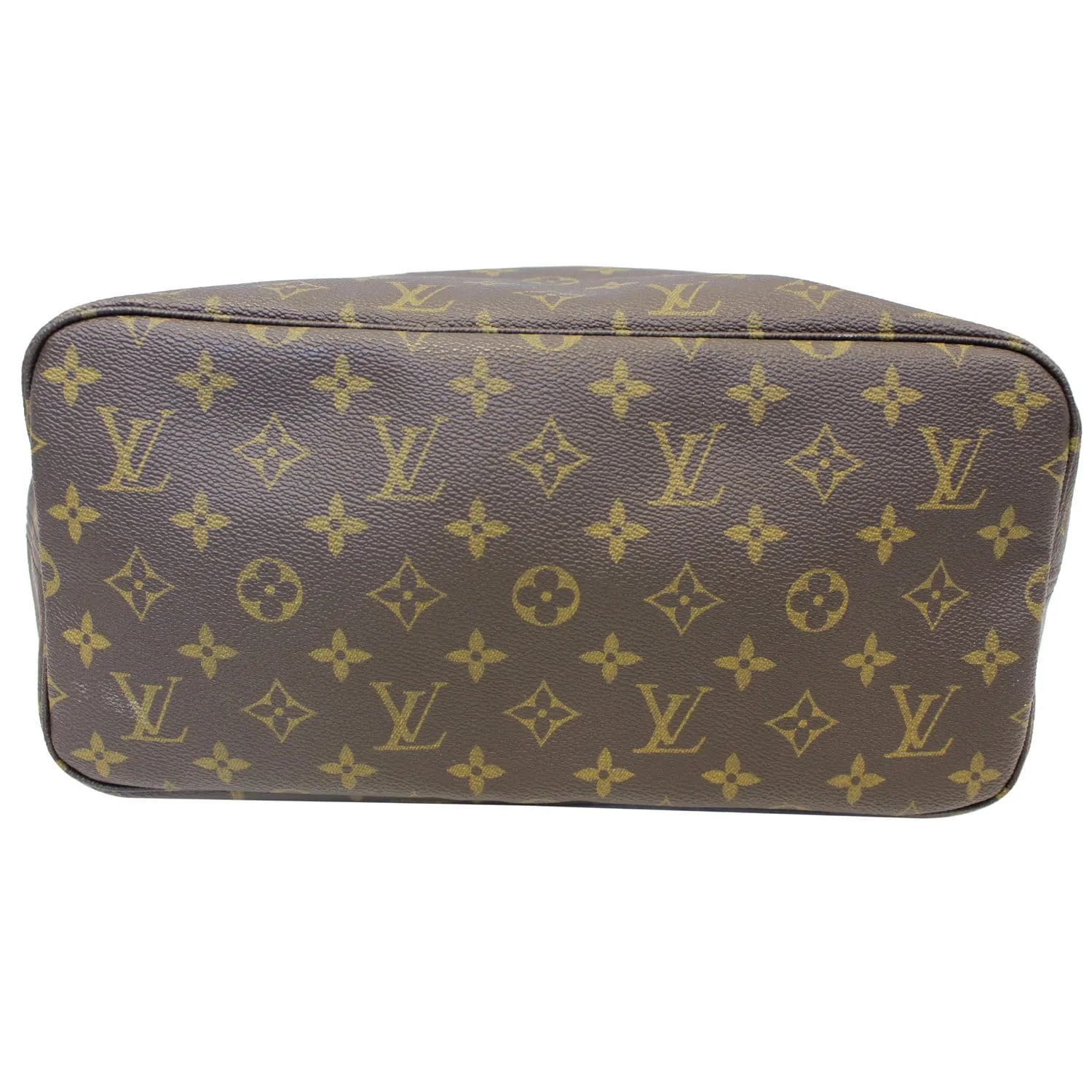 LOUIS VUITTON Neverfull MM Monogram Canvas Tote Bag Brown