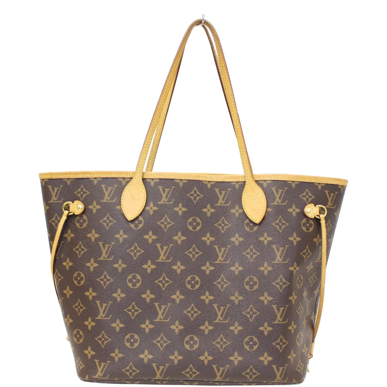 LOUIS VUITTON Neverfull MM Monogram Canvas Tote Bag Brown