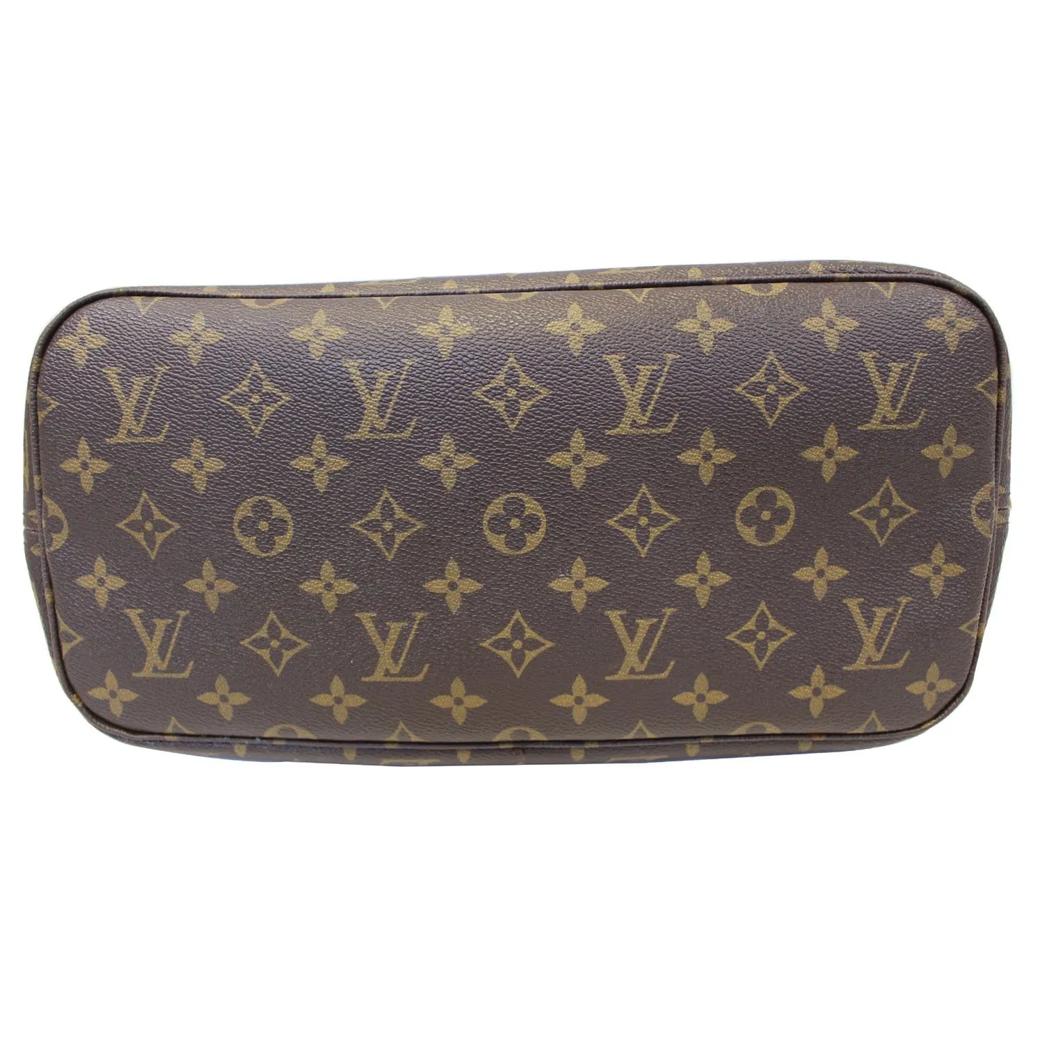 LOUIS VUITTON Neverfull MM Monogram Canvas Tote Bag Brown