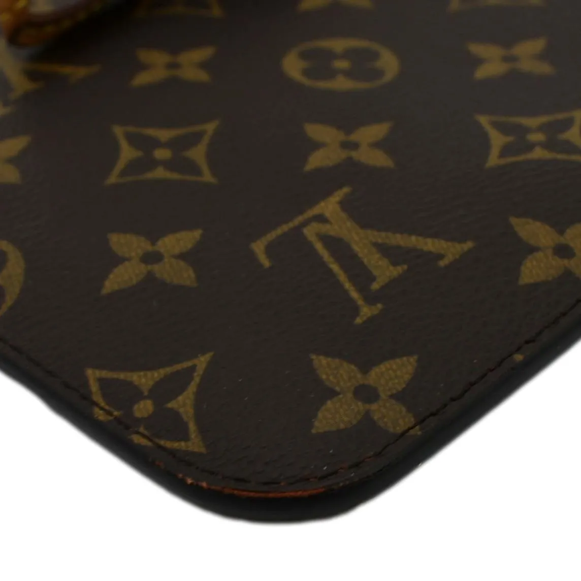 LOUIS VUITTON  Neverfull Monogram Canvas Pochette Wristlet Pouch Fuchsia