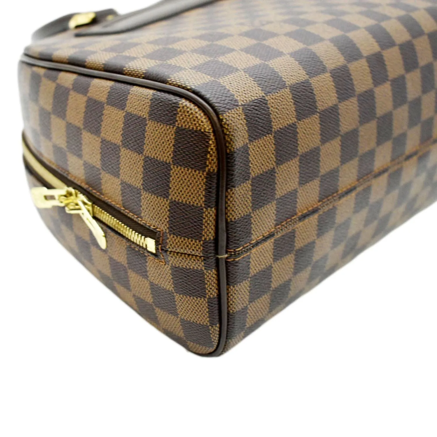 LOUIS VUITTON Nolita Damier Ebene Satchel Bag Brown
