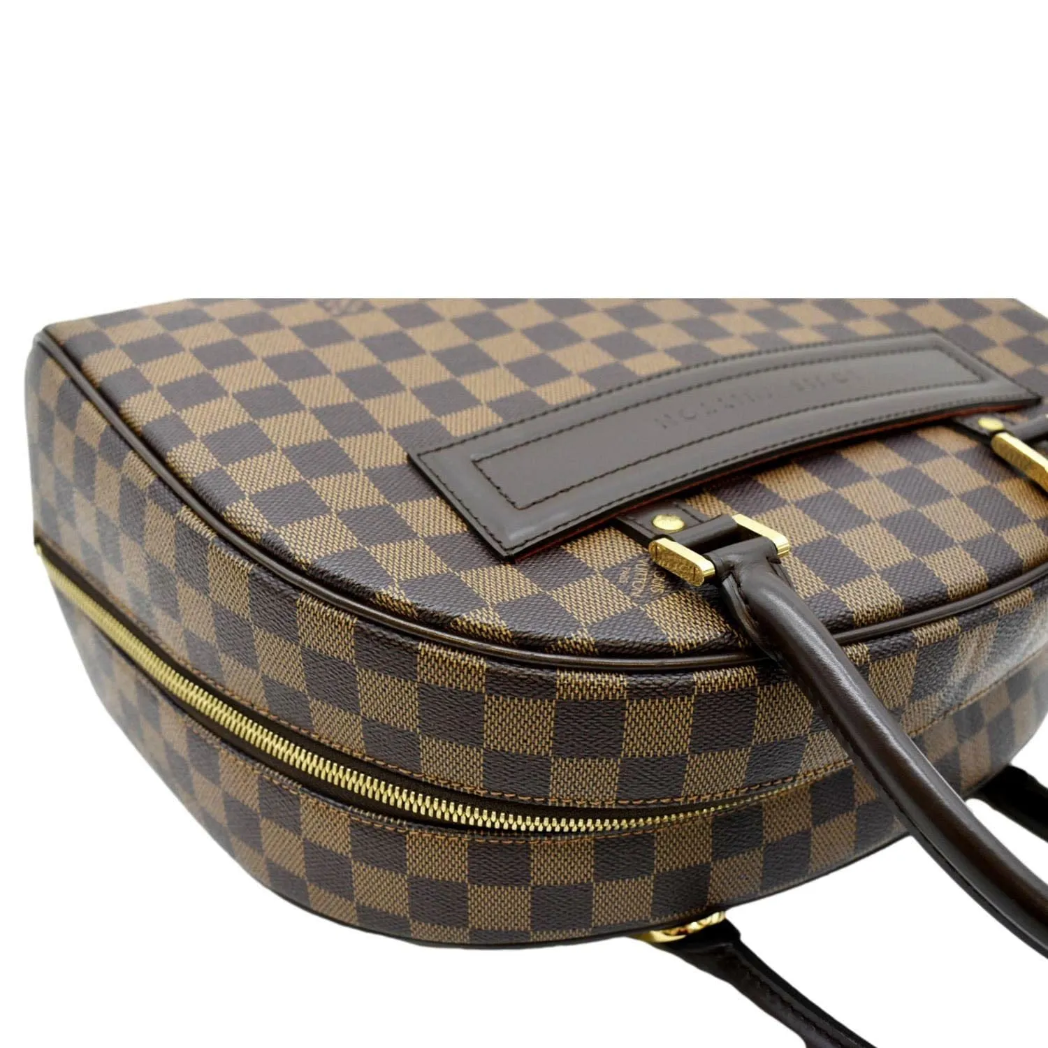 LOUIS VUITTON Nolita Damier Ebene Satchel Bag Brown