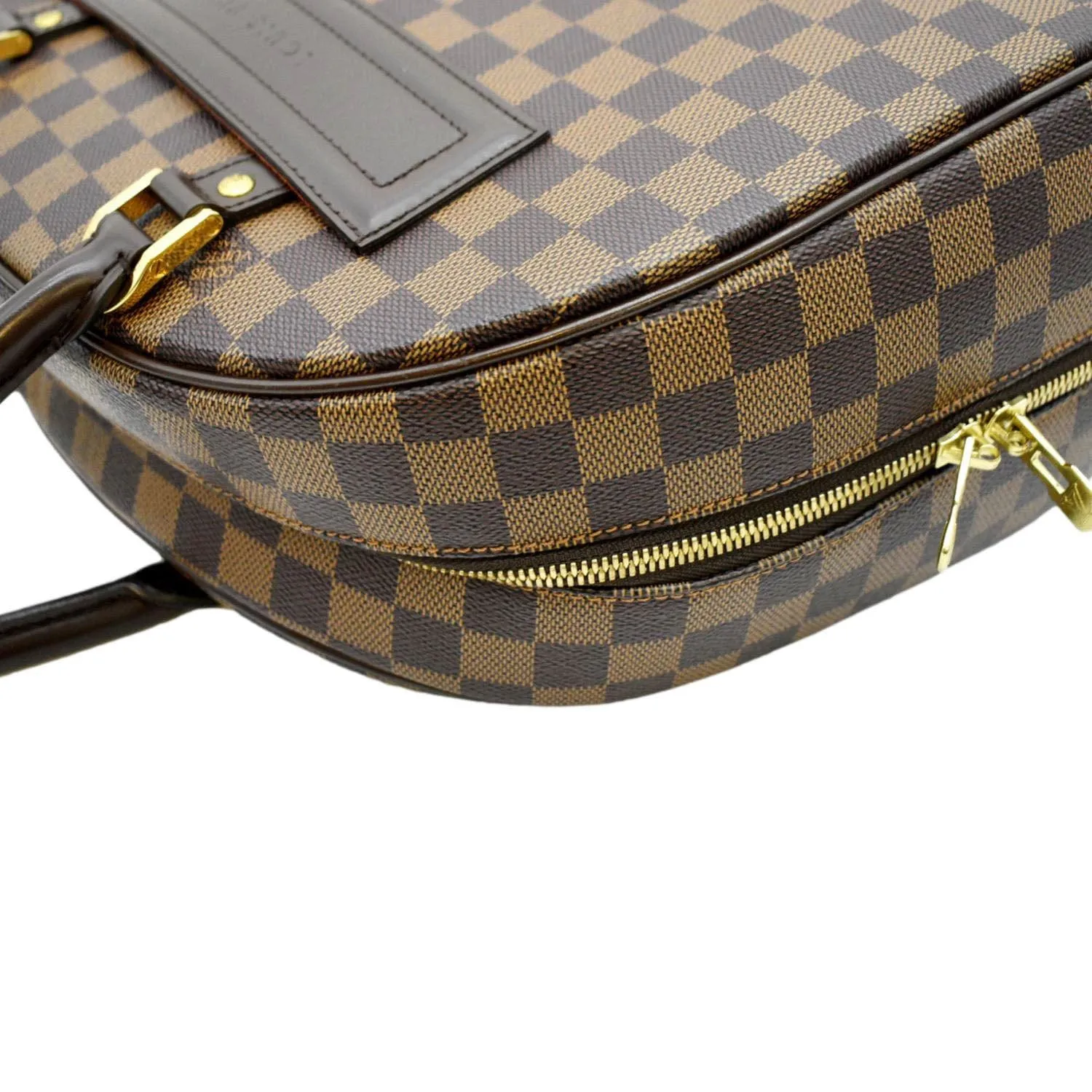 LOUIS VUITTON Nolita Damier Ebene Satchel Bag Brown