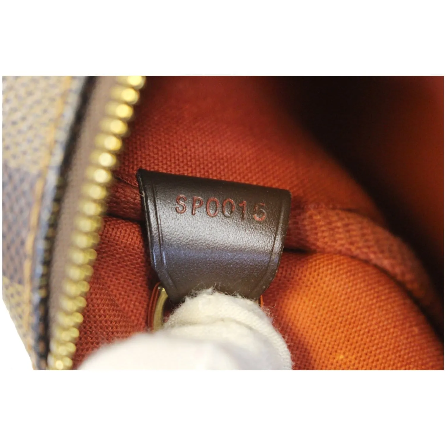 LOUIS VUITTON Nolita Damier Ebene Satchel Bag Brown