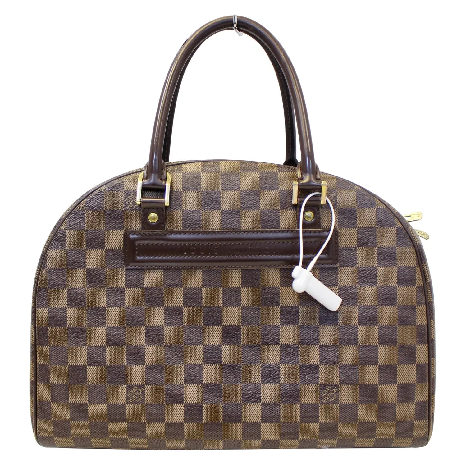 LOUIS VUITTON Nolita Damier Ebene Satchel Bag Brown