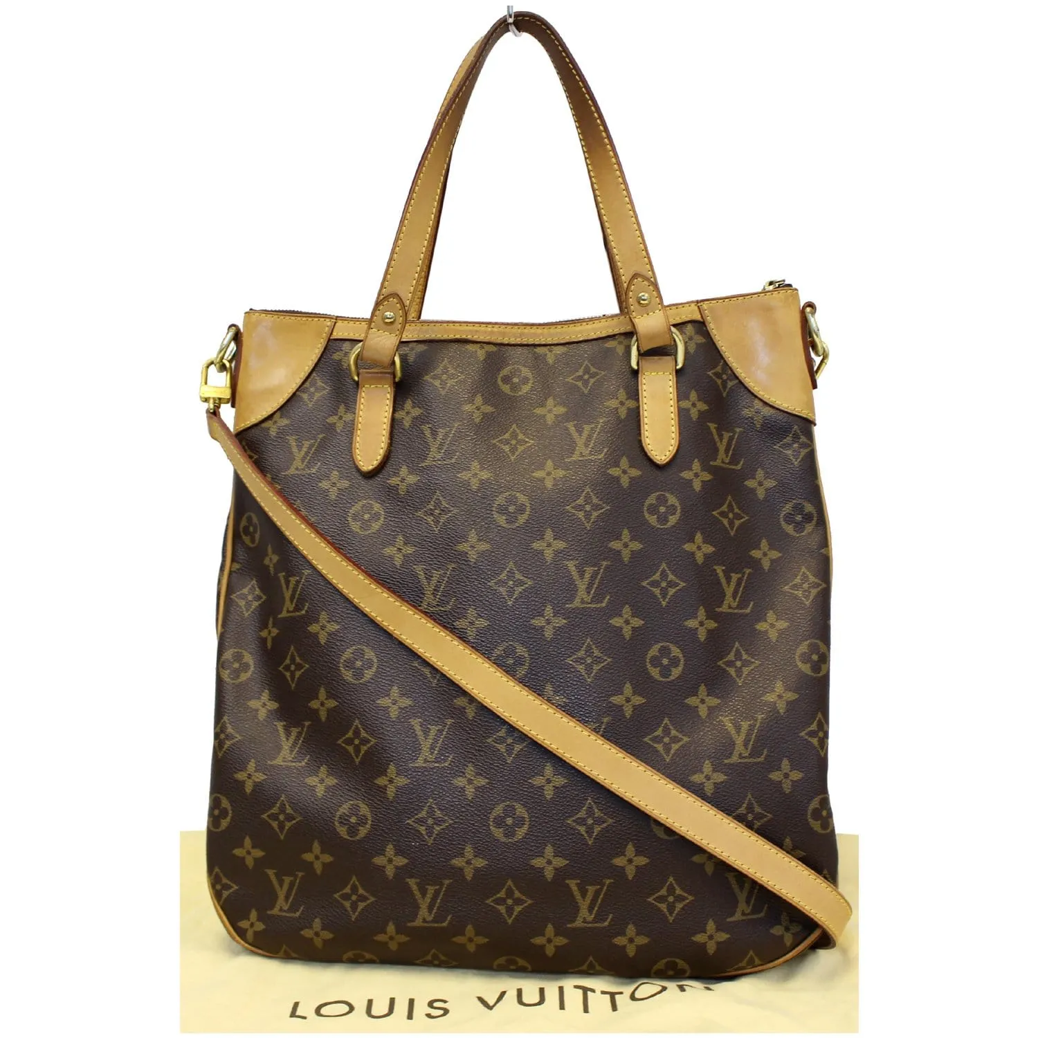 LOUIS VUITTON Odeon GM Monogram Canvas Shoulder Bag Brown