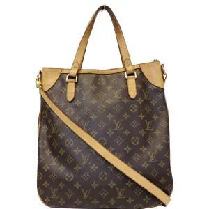 LOUIS VUITTON Odeon GM Monogram Canvas Shoulder Bag Brown