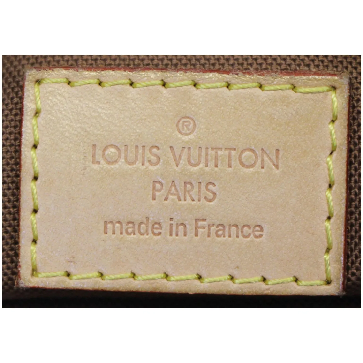 LOUIS VUITTON Odeon MM Monogram Canvas Shoulder Bag Brown