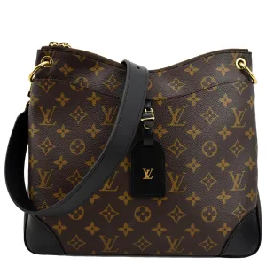 LOUIS VUITTON Odeon NM MM Monogram Canvas Shoulder Bag Brown