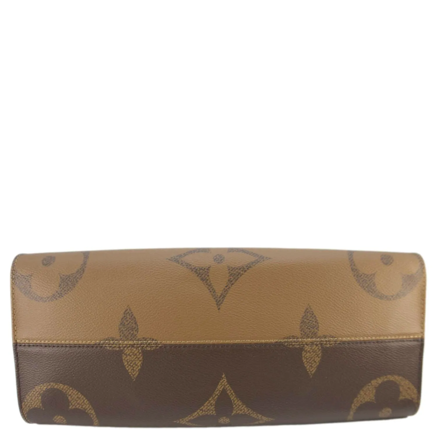 LOUIS VUITTON Onthego MM Giant Monogram Canvas Tote Shoulder Bag Brown