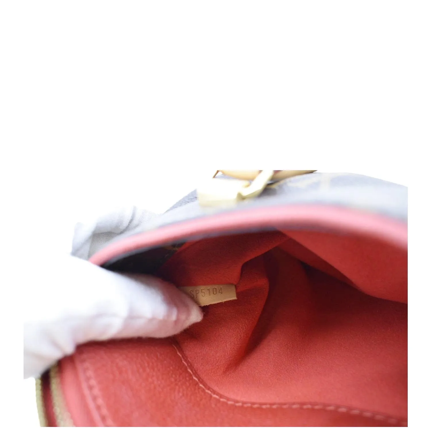 LOUIS VUITTON Pallas BB Monogram Canvas Shoulder Bag Brown