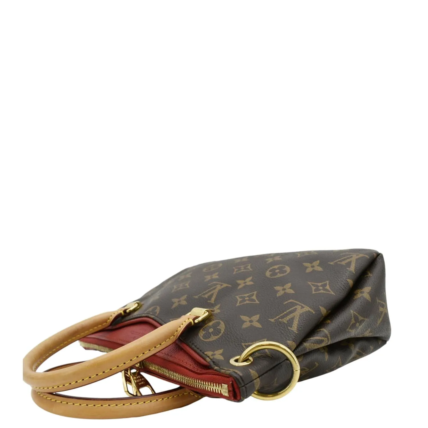 LOUIS VUITTON Pallas BB Monogram Canvas Shoulder Bag Brown