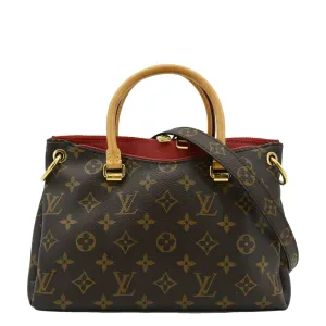 LOUIS VUITTON Pallas BB Monogram Canvas Shoulder Bag Brown