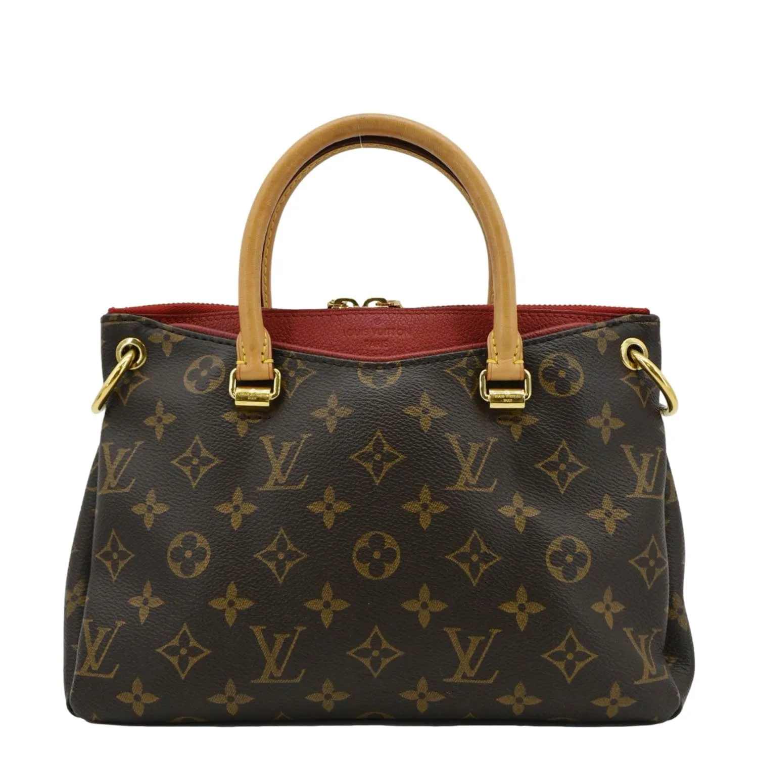 LOUIS VUITTON Pallas BB Monogram Canvas Shoulder Bag Brown